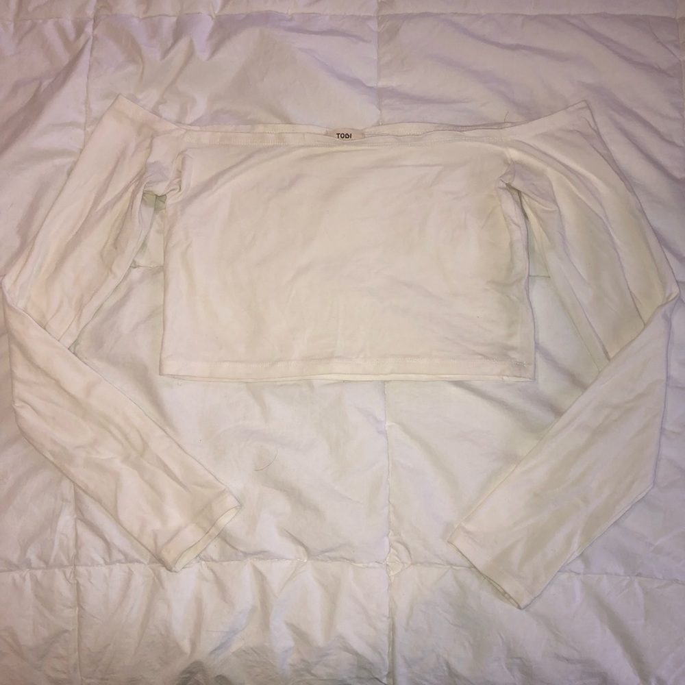 Off the shoulder crop top